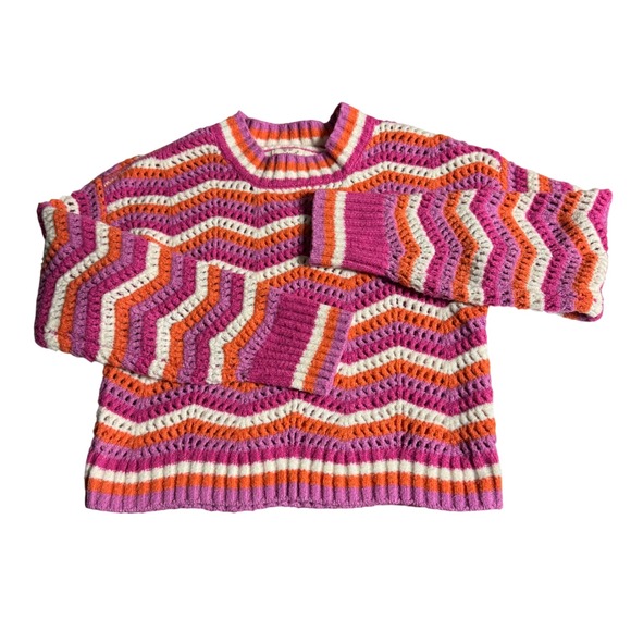 2-pack Hippie Rose/Pink Rose Sweaters cropped Mock Neck Pullover Size‎ S - Picture 2 of 16